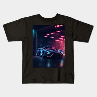 Underground Velocity Sports Car Kids T-Shirt